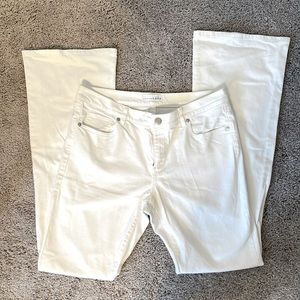 LOFT White Flared Jeans